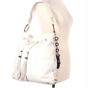 JUICE COUTURE White Leather Tote